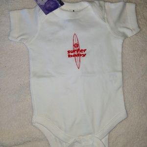 NWT Sufer baby onesie